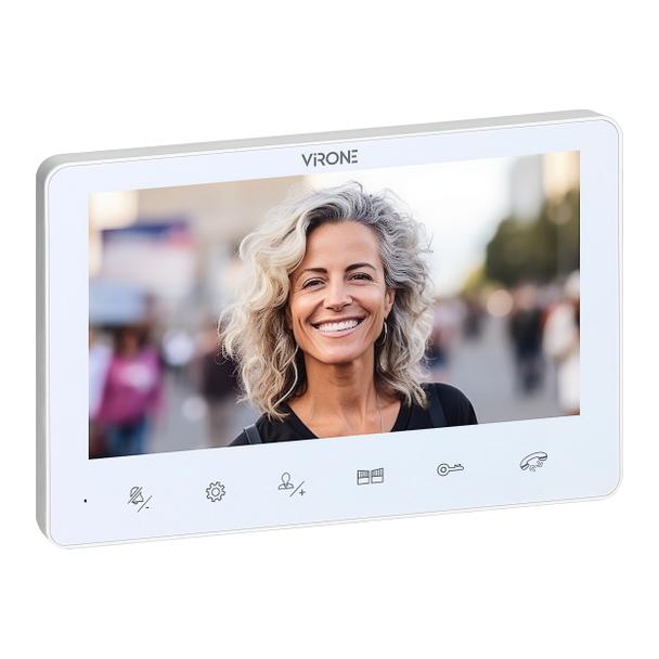 ANGU, zestaw wideodomofonowy 4-żyłowy, bezsłuchawkowy, monitor 7" LCD, z kamerą 800TVL, z czytnikiem