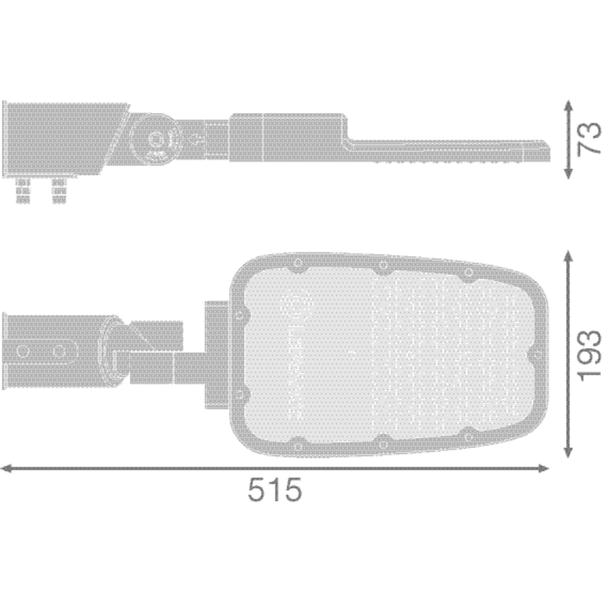 Oprawa uliczna LED SL AREA MEDIUM 65W 727 RV20ST GY 4058075725171 LEDVANCE