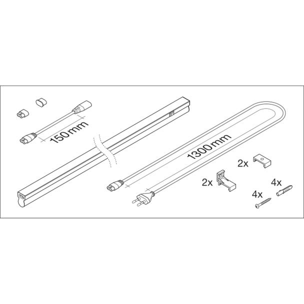 Oprawa liniowa LINEAR COMPACT SWITCH 1200 14W 3000K