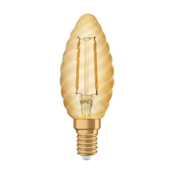 Lampa LED Vintage 1906 CL BW Filament szkło przezroczyste GOLD 12 non-dim 1,5W 824 E14