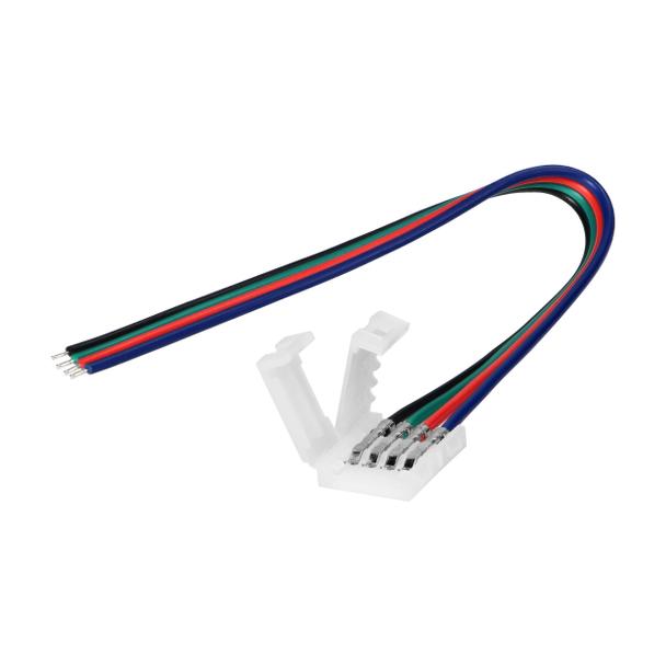 Złączka LED RGB 10mm jednostronna z przewodem