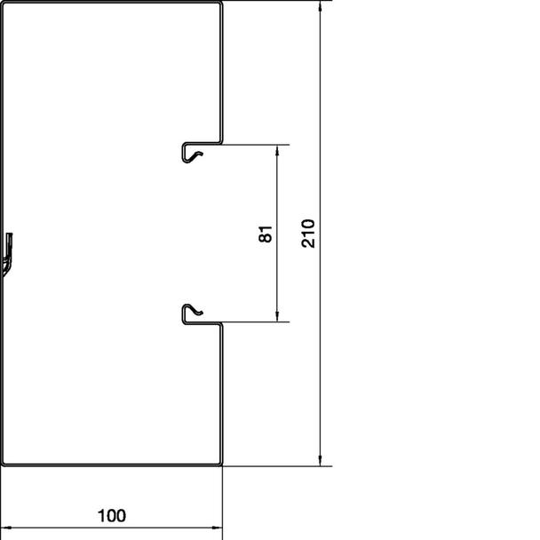 tehalit.BRS Podstawa 100x210mm stal biały BRS10021019016 HAGER