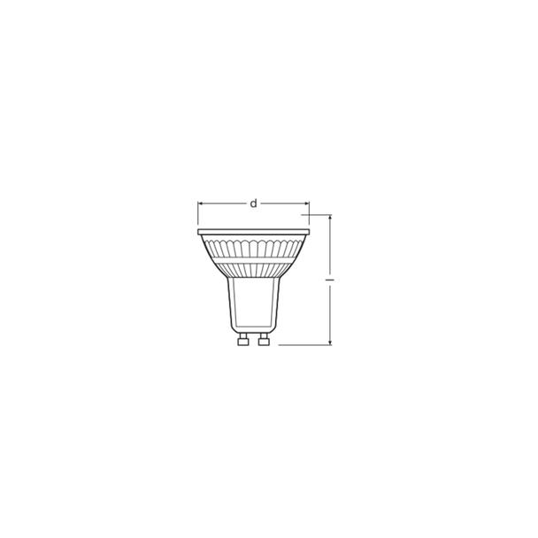 Lampa LED VALUE non-dim PAR16 80 120° 6,9W 865 GU10