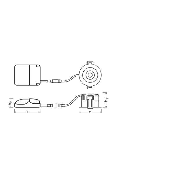 Oprawa SP FIX P 8W 930 PS DIM IP44 BK