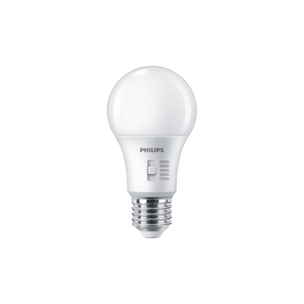 Żarówka LED ściemnialna 8W=60W 806lm 2700/3000/4000/5000/6500K kulka 8-60W A60 E27 5CCT Plastik mato