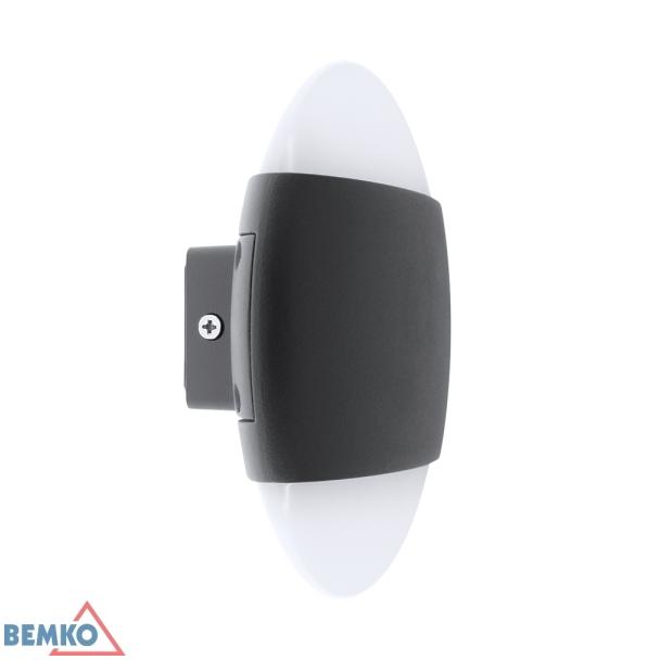 OPRAWA ELEWACYJNA VALANT 10W 3000K 800LM IP65 160X56MM OKRAGŁA GRAFIT