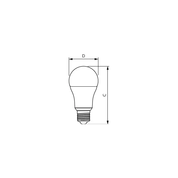 Żarówka LED PILA 13W=100W 1521lm 2700K barwa ciepła LED 100W A60 E27 WW FR 1CT/6 Plastik matowy PHIL
