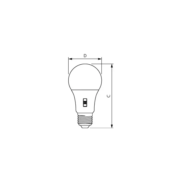 Żarówka LED ściemnialna 8W=60W 806lm 2700/3000/4000/5000/6500K kulka 8-60W A60 E27 5CCT Plastik mato