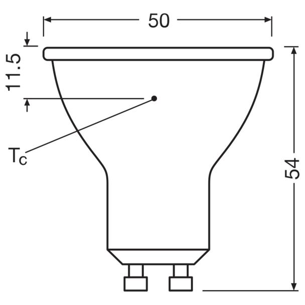 Lampa LED VALUE non-dim PAR16 80 120° 6,9W 840 GU10