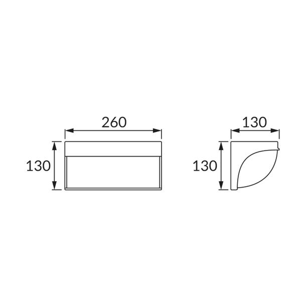 Oprawa hermetyczna NORTON LED L 10W SILVER NW