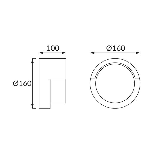 Oprawa hermetyczna TEKLA LED C 12W NW