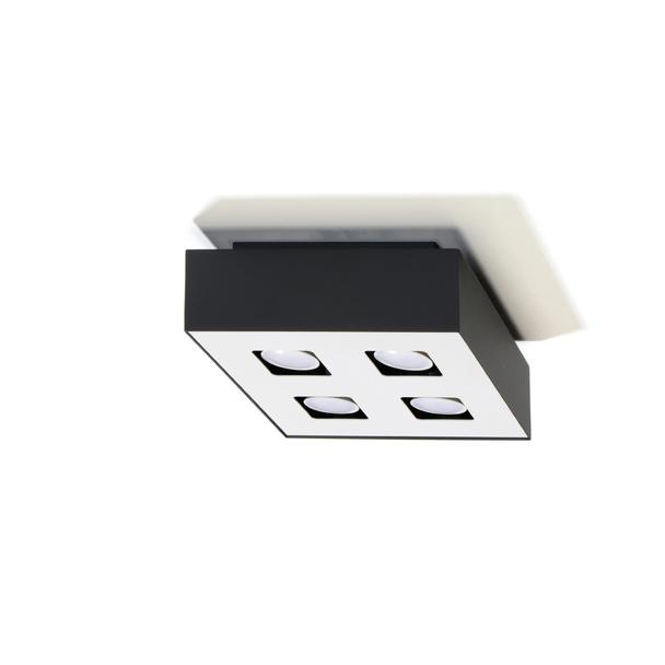 Sollux Plafon MONO 4 czarny SL.0073