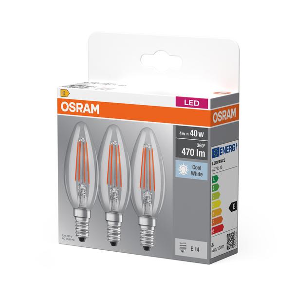 BASE CL B40 4W 840 230V FIL E14 FS3 LEDVANCE