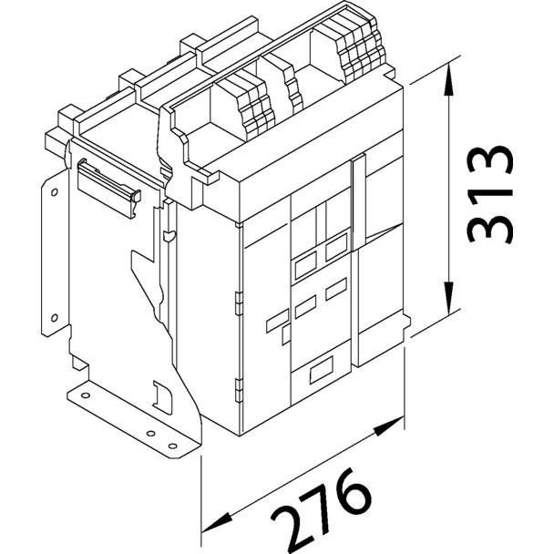 ACB HW1 66kA 1250A 3P Wyłącznik stacjonarny do wyzwalacza sentinel Energy