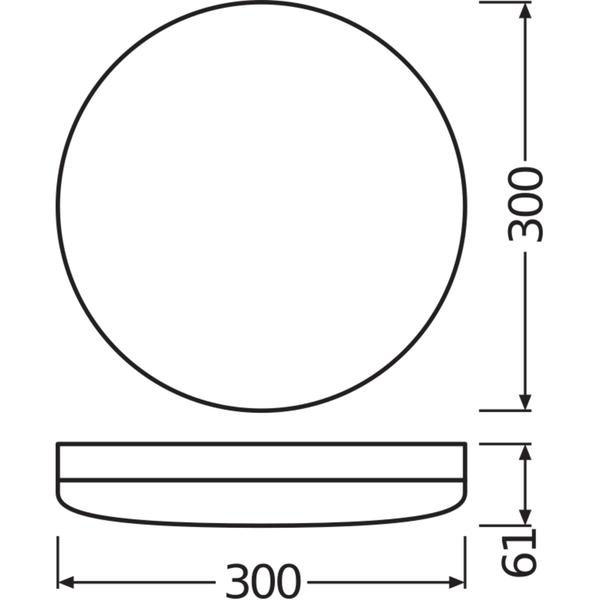Oprawa ścienna o dużej odporności na uderzenia Surface Compact 300 24W 4000K IK10 IP65