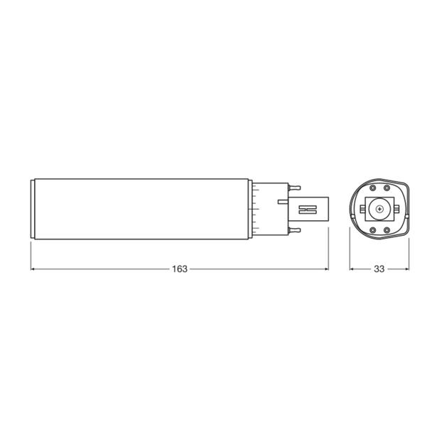 DULUX D E LED FR 26 ECG, AC mains 10W 830 G24q-3 TRZONKI SPECJALNE LEDVANCE