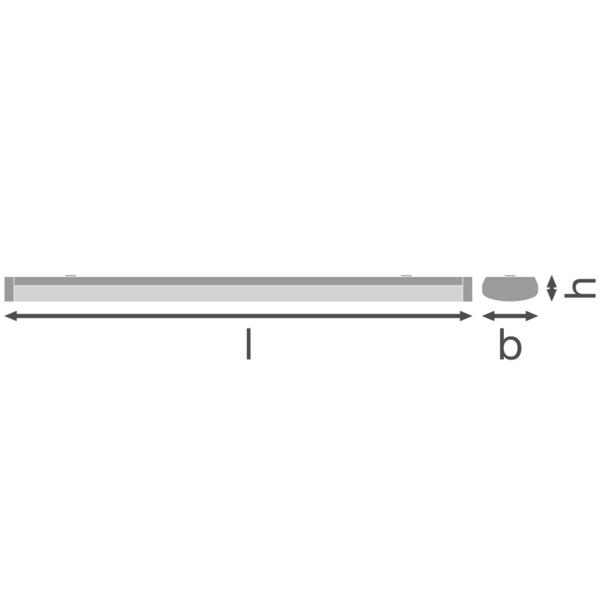 Oprawa liniowa LINEAR SURFACE 1200 P 32W 830 white IP44 DALI