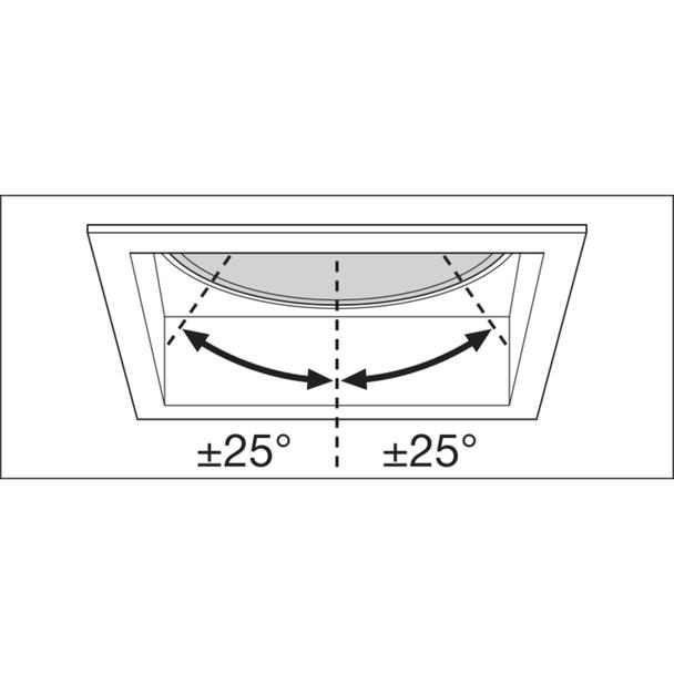 Oprawa SPOT SQUARE DARKLIGHT ADJUST 8W 3000K FL BK