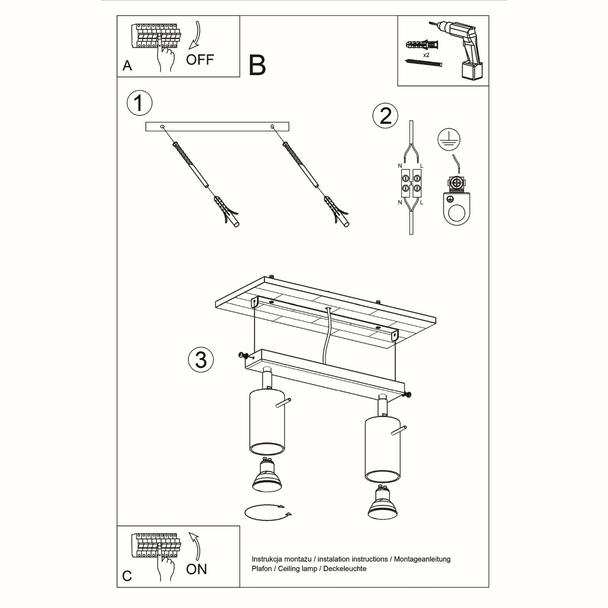 Sollux Plafon RING 2 chrom SL.0728