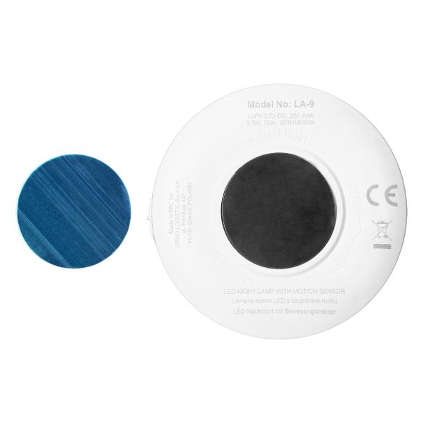 Lampka LED z czujnikiem ruchu, ładowalna, samoprzylepna, 3000/6000K