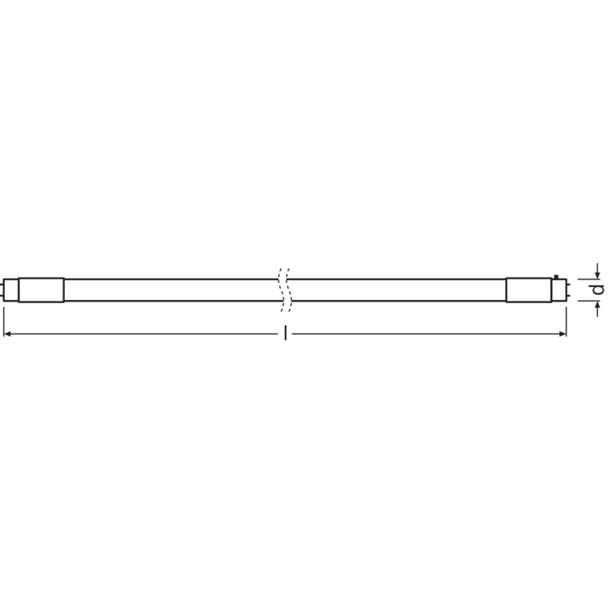 Tuby LED T8 CONNECTION 600mm ,5W 865