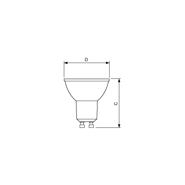 Żarówka LED ściemnialna 4W=50W 345lm 3000K barwa ciepła LEDspot 4-50W GU10 830 36st. PHILIPS