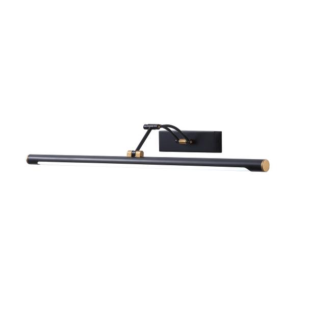 RICO LED 9W, lampa nad lustro, 990lm, 4000K, IP44, dł. 50 cm, czarna