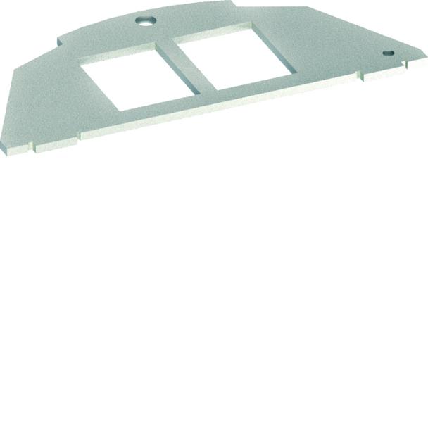 tehalit.VE-EE Płytka montażowa 2xRJ Typ 01 Keystone 19,3x14,8 BSM012 HAGER