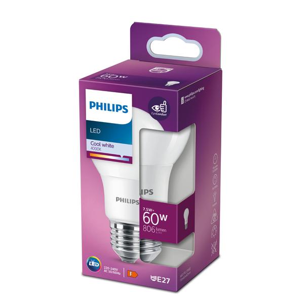 LED 60W A60 E27 CW FR ND 1PF/10 Żarówka LED