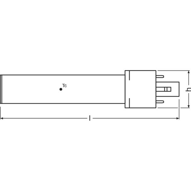 DULUX S LED FR 9 CCG, AC mains 4,5W 830 G23 TRZONKI SPECJALNE LEDVANCE
