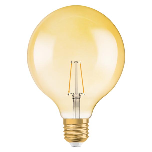 Żarówka LED Vintage 1906 LED CL GLOBE125 FIL GOLD 22 non-dim 2,5W/825 E27 4058075808980 LEDVANCE