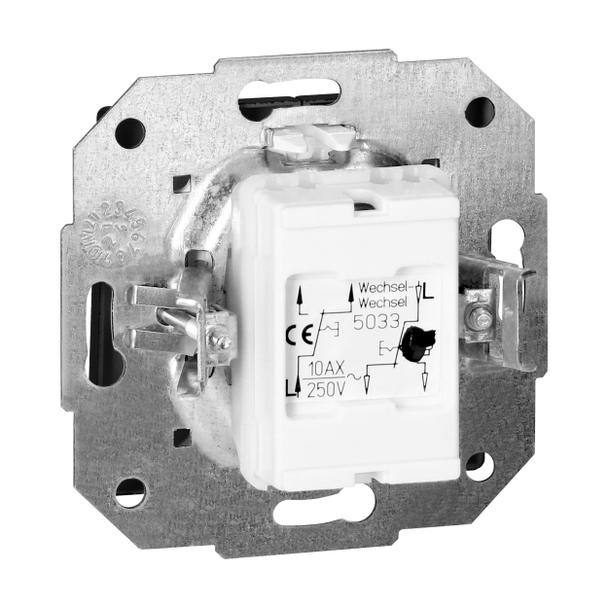 Łącznik podtynkowy schodowy podwójny Pearl, 10A, 250V, WP-2/5P, czarny