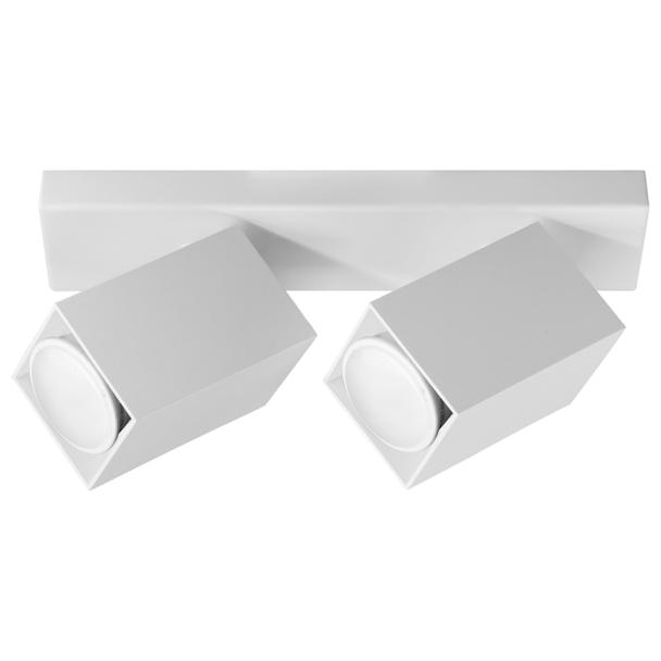 KUBAR SP 2, oprawa ścienno-sufitowa, GU10 max. 2x35W, IP20, biała