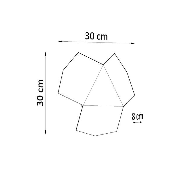 Sollux Kinkiet TRE czarny SL.0425