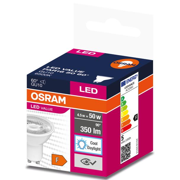 Żarówka LED GU10 VALUE PAR16 50 60 4,5W/865 230V 4058075599239 LEDVANCE