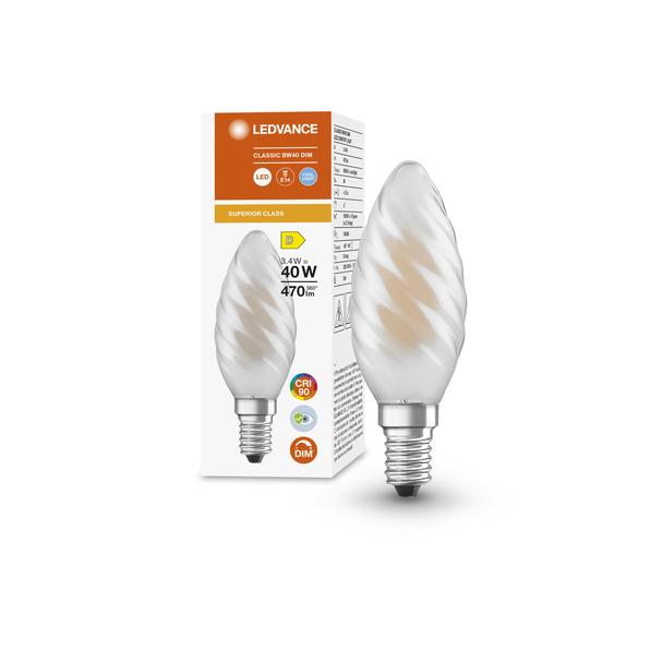 LED COMFORT SUPERIOR CL BW GL FR 40 dim 3,4W 940 E14 LEDVANCE