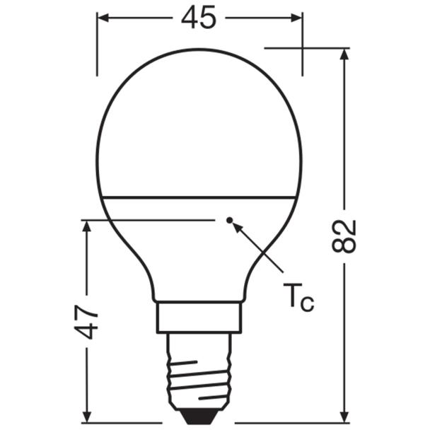 Lampa LED VALUE Classic P60 7W/827 230V plastik E14 FS3 OSRAM