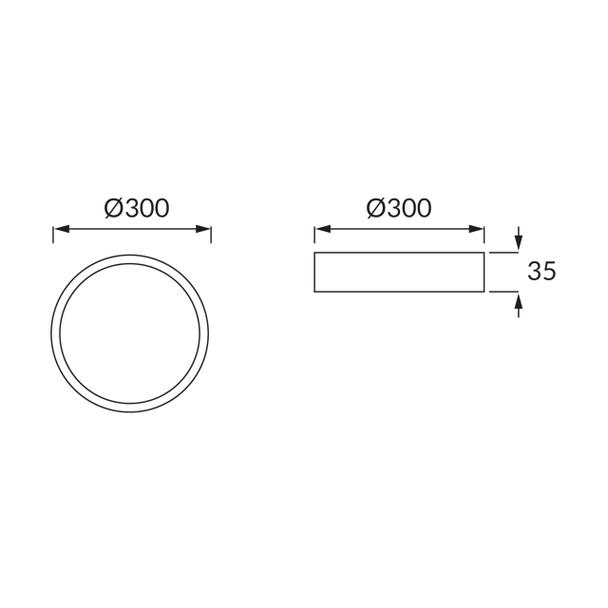 Oprawa sufitowa SMD LED MARTIN LED C MATCHR 24W 4000K