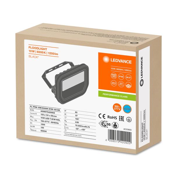 Naświetlacz LED FLOOD LED PERFORMANCE 10W/6500K SYM 100 BK 4058075420922 LEDVANCE