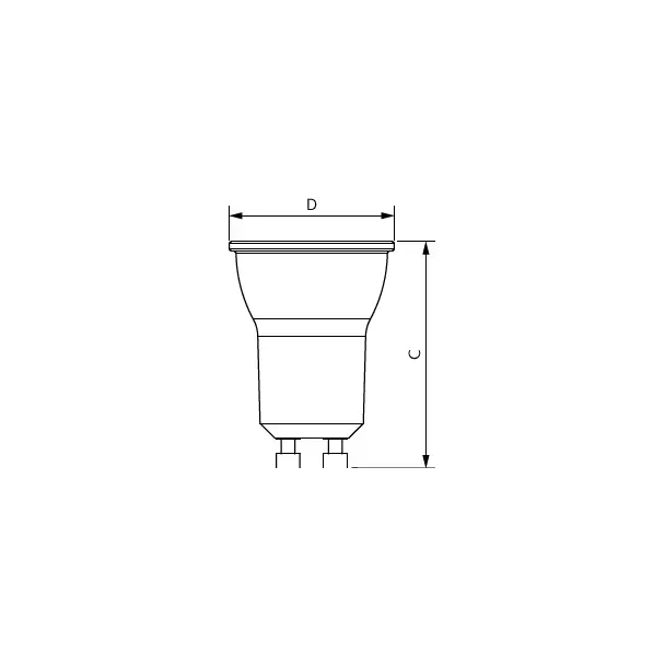 Żarówka LED 3,5W=35W 250lm 2700K barwa ciepła MR11 GU10 3,5W-35W WW 36st. 2700K barwa ciepła SRT6 PH
