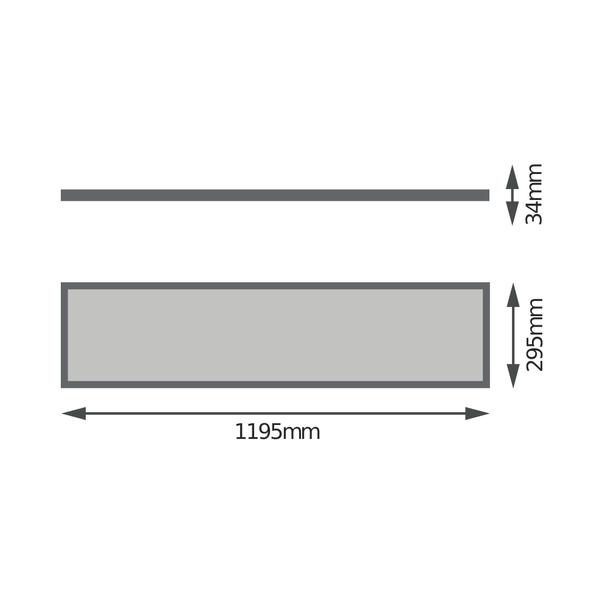 Oprawa PANEL 4IN1 1200 32W 830 UGR19 WT