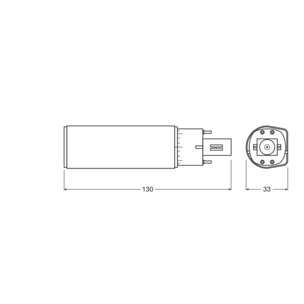 DULUX D E LED FR 13 ECG, AC mains 6W 830 G24q-1 TRZONKI SPECJALNE LEDVANCE