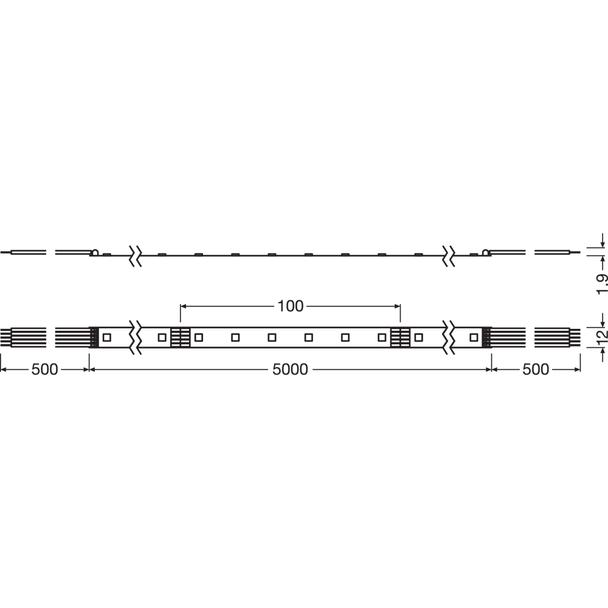 Pasek LED Performance LS PFM-1000/RGBW/827/5