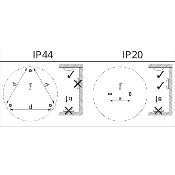 Plafon LED SURFACE CIRCULAR 350 SENSOR 18W 840 IP44 4058075618008 LEDVANCE