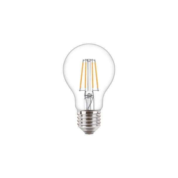 Żarówka LED 4,3W=40W 470lm 2700K barwa ciepła kulka 4,3-40W E27 A60 827 Szkło przezroczyste PHILIPS