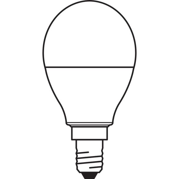 Lampa LED STAR+ CL P RGBWFR 25 dimmable via remote control 4,5W 827 E14