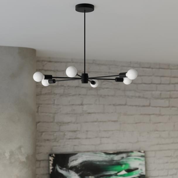Sollux Żyrandol LANGO 3 czarny SL.1021