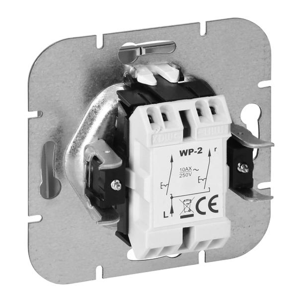 Łącznik podtynkowy świecznikowy Pearl, 10A, 250V, WP-2P, antracyt OR-OE-7701/A ORNO