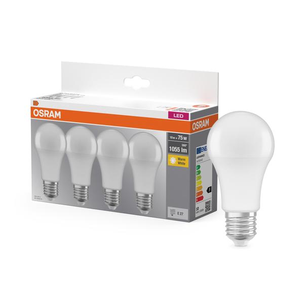 OSRAM Żarówka LED E27 11W (75W) ciepła 2700K 4 szt. LEDVANCE