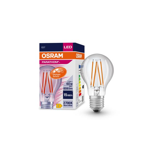 PARATHOM+ CL A FIL 60 non-dim 7,3W 827 E27 LEDVANCE